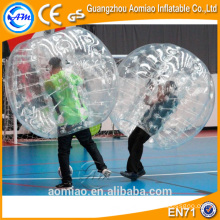Esfera de bolha de bolha de vidro transparente louco, bola de bolha de borbulhante inflável humana